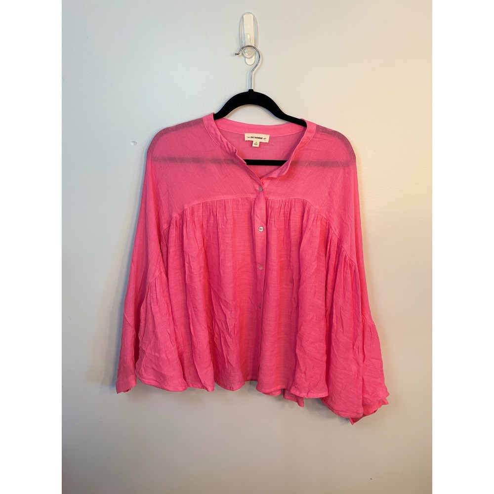 ee:some Women's Small Pink‎ Blouse Long Sleeve Casual Top